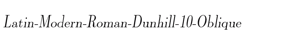 font Latin-Modern-Roman-Dunhill-10-Oblique download