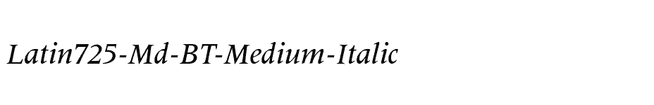 font Latin725-Md-BT-Medium-Italic download