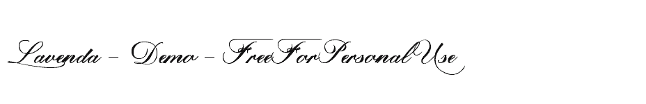 font Lavenda-Demo-FreeForPersonalUse download