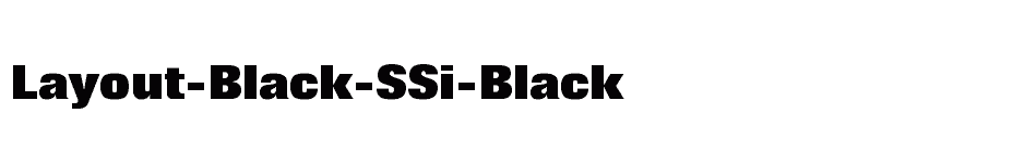 font Layout-Black-SSi-Black download