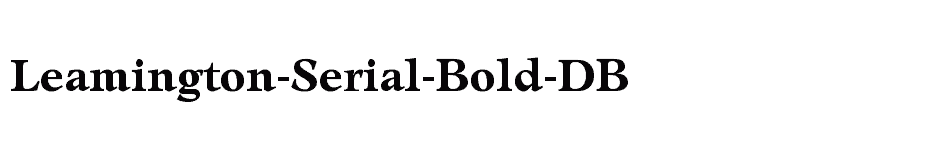 font Leamington-Serial-Bold-DB download