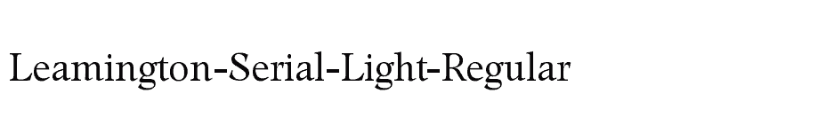 font Leamington-Serial-Light-Regular download