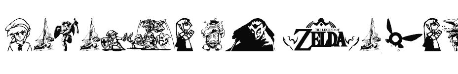 font Legend-Of-Zelda-TriFont download