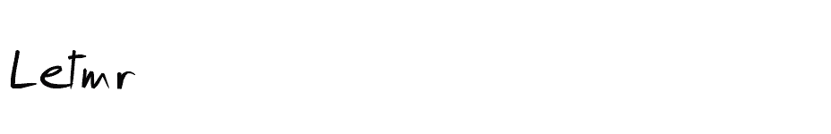 font Letmr download
