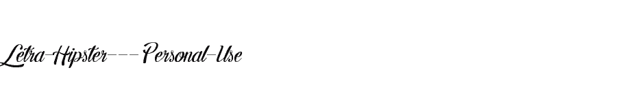 font Letra-Hipster---Personal-Use download