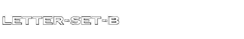 font Letter-Set-B download