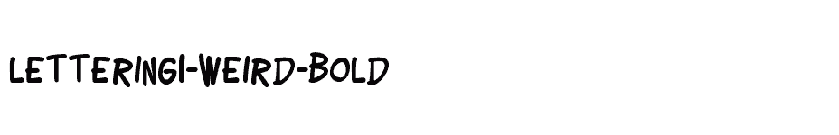 font Lettering1-Weird-Bold download