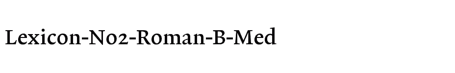 font Lexicon-No2-Roman-B-Med download