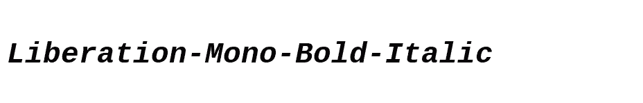 font Liberation-Mono-Bold-Italic download