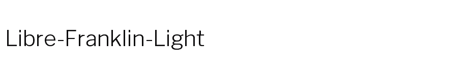 font Libre-Franklin-Light download