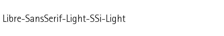 font Libre-SansSerif-Light-SSi-Light download