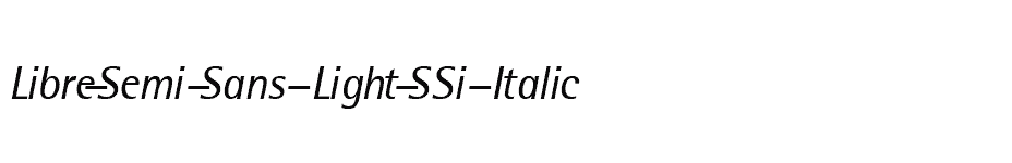 font Libre-Semi-Sans-Light-SSi-Italic download