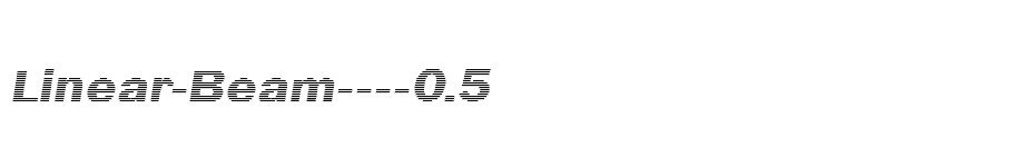 font Linear-Beam----0.5 download