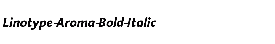 font Linotype-Aroma-Bold-Italic download