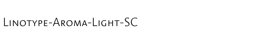 font Linotype-Aroma-Light-SC download