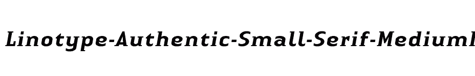 font Linotype-Authentic-Small-Serif-MediumIt download