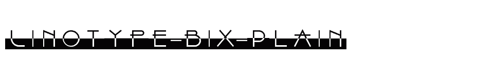 font Linotype-Bix-Plain download