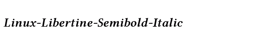 font Linux-Libertine-Semibold-Italic download