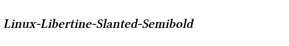 font Linux-Libertine-Slanted-Semibold download