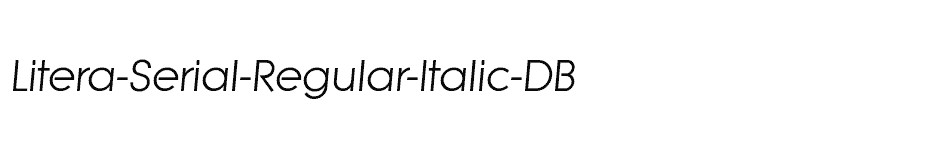 font Litera-Serial-Regular-Italic-DB download
