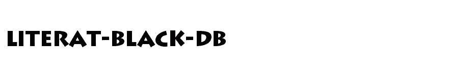 font Literat-Black-DB download