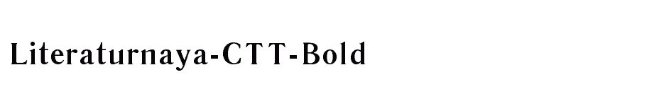 font Literaturnaya-CTT-Bold download