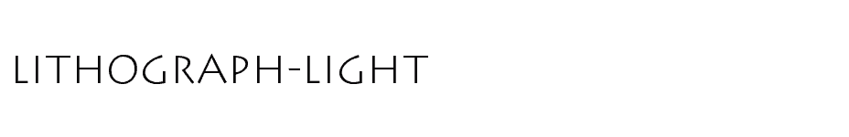 font Lithograph-Light download