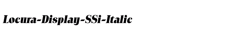 font Locura-Display-SSi-Italic download