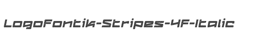 font Logofontik-Stripes-4F-Italic download