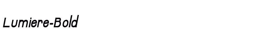font Lumiere-Bold download