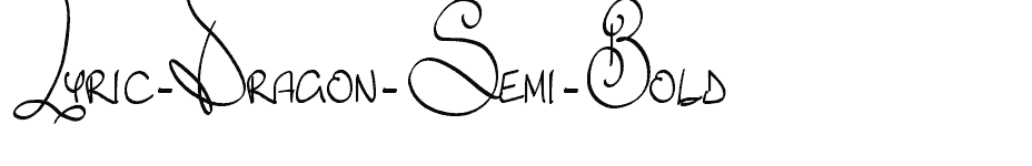 font Lyric-Dragon-Semi-Bold download