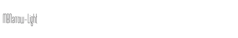 font MBNarrow-Light download