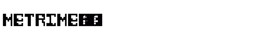 font METRIME-Regular download
