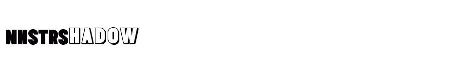 font MNSTRShadow download