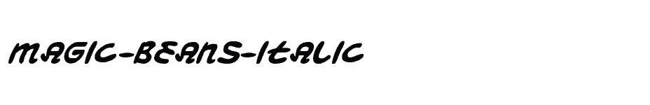 font Magic-Beans-Italic download