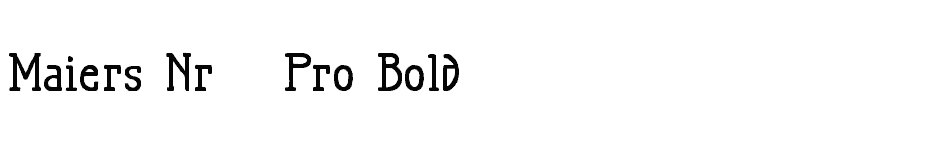 font Maiers-Nr.21-Pro-Bold download