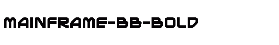 font Mainframe-BB-Bold download