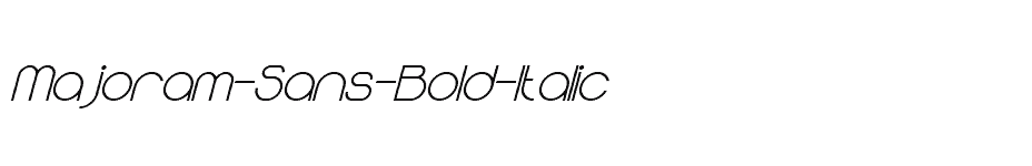 font Majoram-Sans-Bold-Italic download