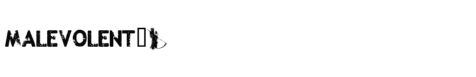 font Malevolent-z download