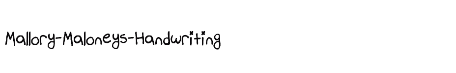 font Mallory-Maloneys-Handwriting download