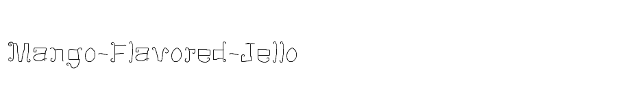 font Mango-Flavored-Jello download