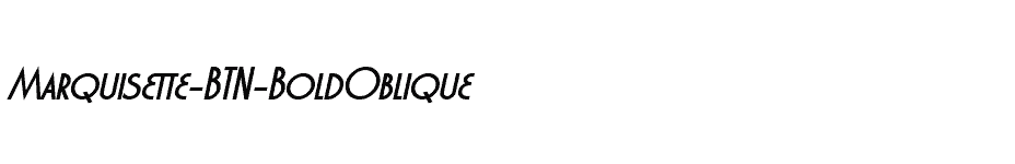 font Marquisette-BTN-BoldOblique download