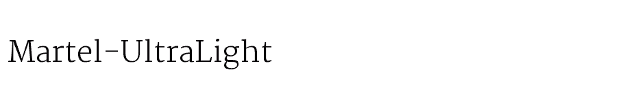 font Martel-UltraLight download
