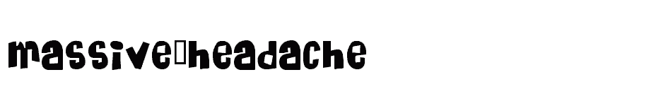 font Massive-Headache download