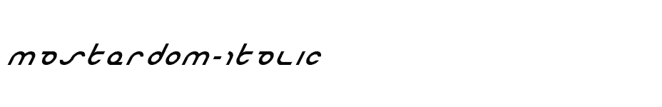 font Masterdom-Italic download
