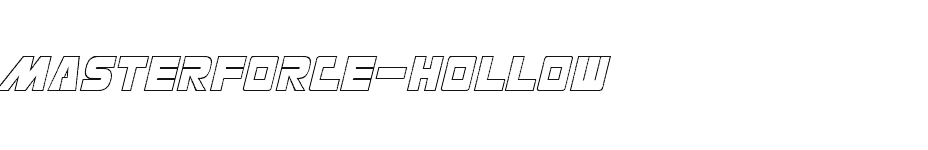 font Masterforce-Hollow download