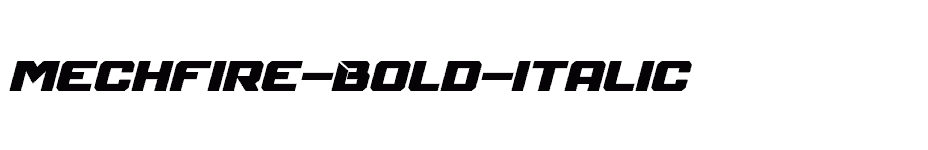 font Mechfire-Bold-Italic download