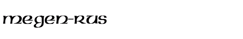 font Megen-Rus download