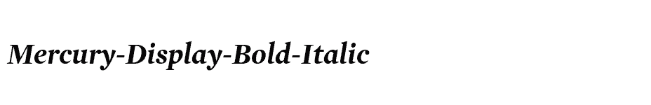 font Mercury-Display-Bold-Italic download