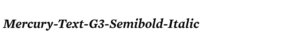 font Mercury-Text-G3-Semibold-Italic download
